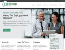 Tablet Screenshot of benefitsolutionsinc.com